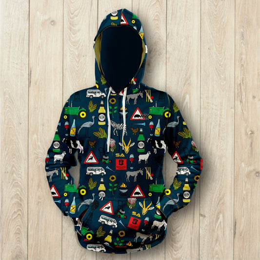 Iconic 44 Klub - Navy Unisex Waffle Hoodie