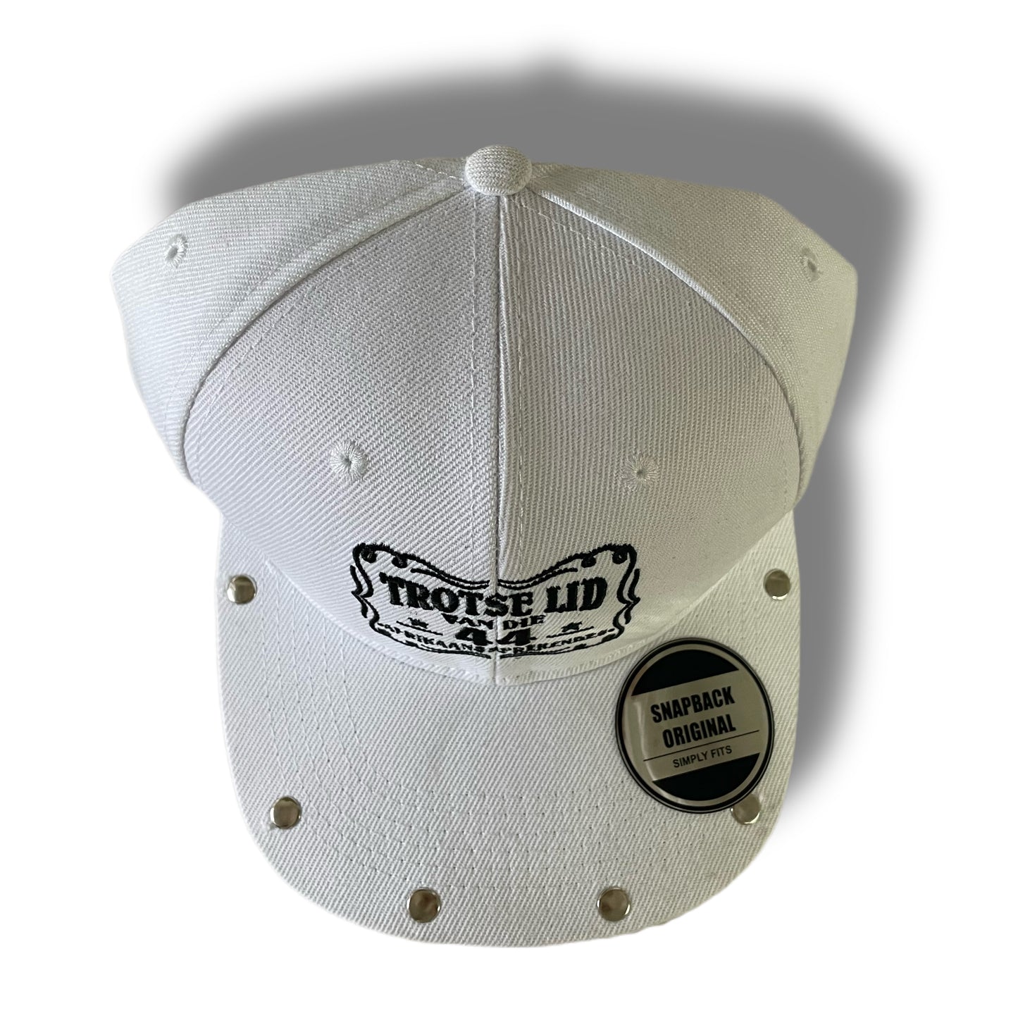 44 KLUB White studded cap