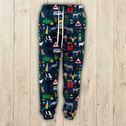 Iconic - Navy - 44 Klub  Unisex Waffle Sweatpants