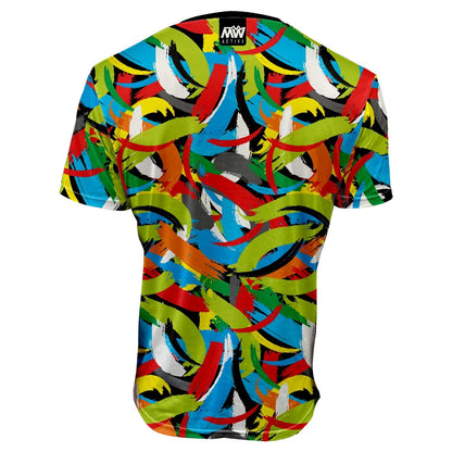 MW Active - Padel, Tennis, Run Dry Active T-Shirt - Brushstrokes
