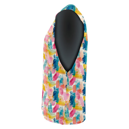 MW Active - Training, Dry Active Vest - Pastel Brush Strokes (3759)