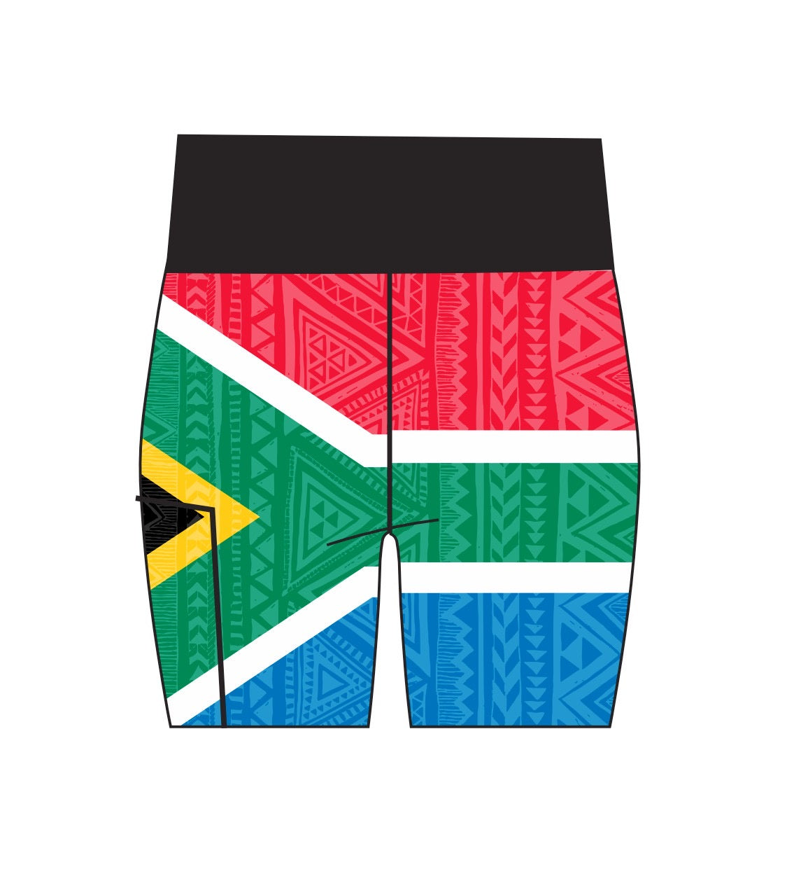 SA Flag Active Short Length Tights