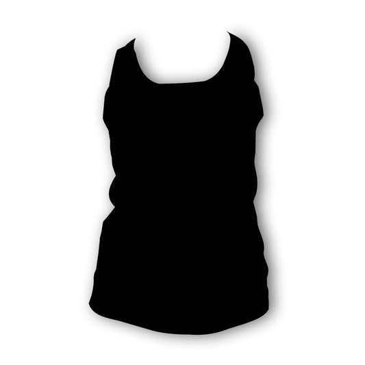 Plain Black - Ladies Seamless Performance Running Vest