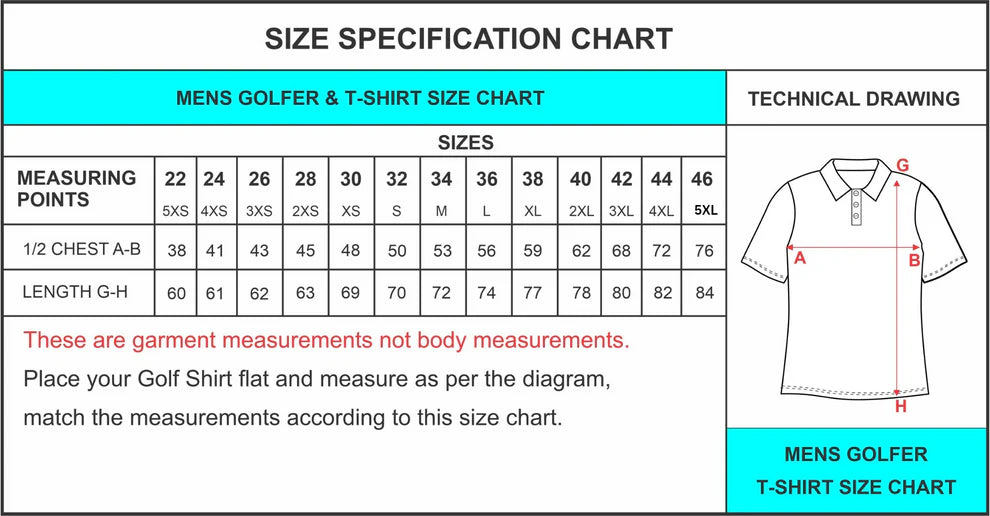 44 Suid Afrika Printed Golf Shirt (3467)