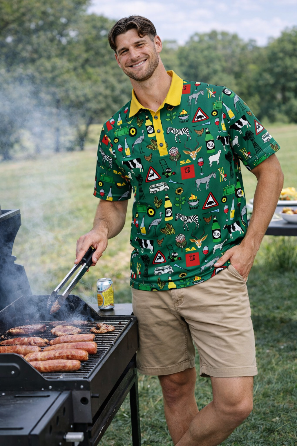 44 Klub Ikoniese Hemp - Groen en Goud