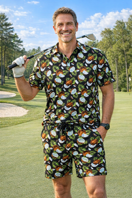 Coco Black Technical Golf Shirt (3509)