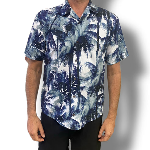 NAUTICAL PALM TREES Button up Shirt