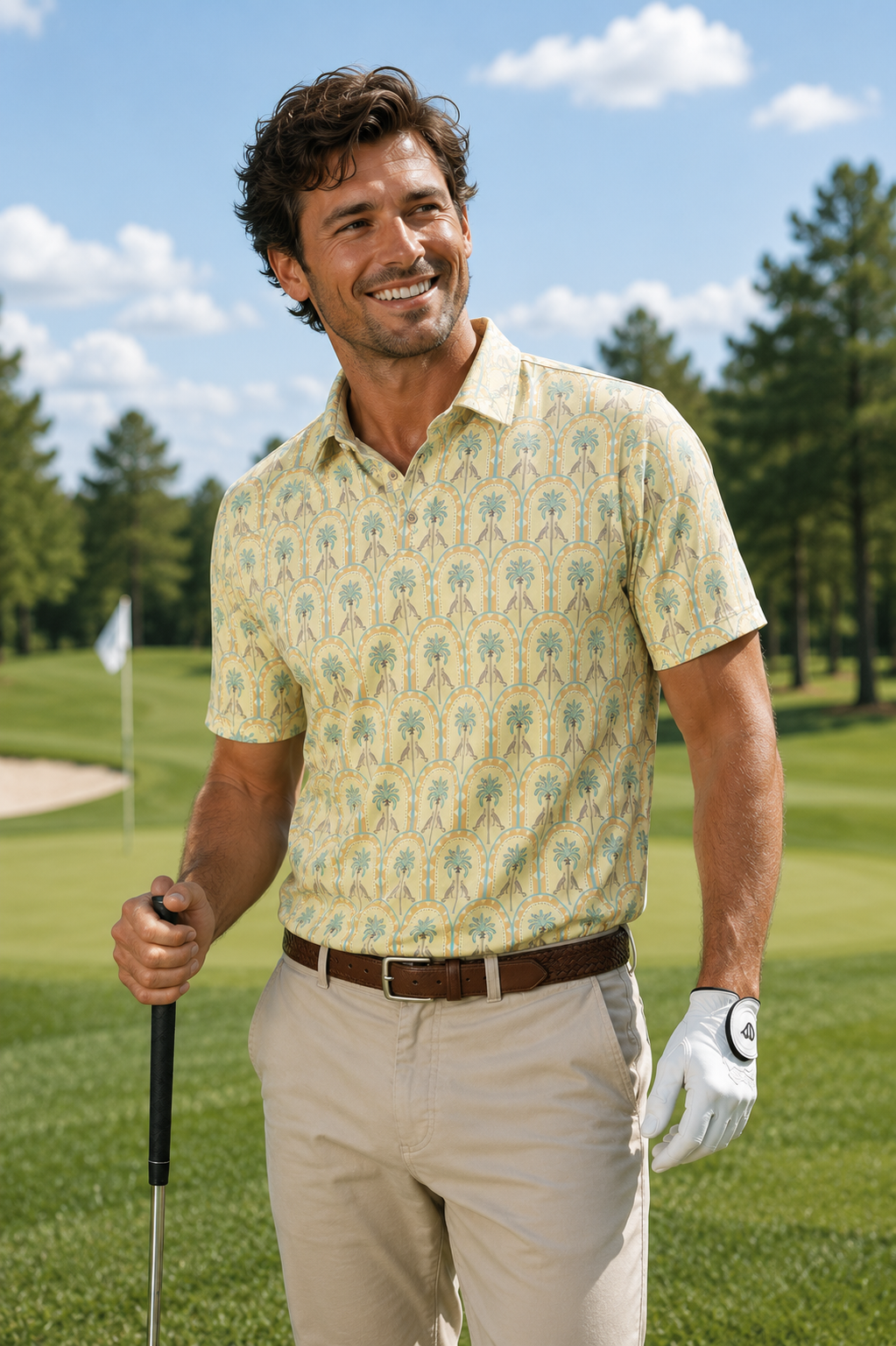 Sunlit Palms Golf Shirt