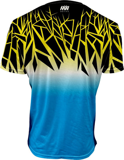 MW Active - Padel, Tennis, Run Dry Active T-Shirt - Neon Shards