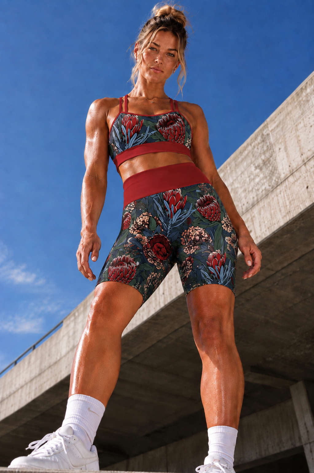 Women's Athleisure Double-Strap Crop Top – Fynbos