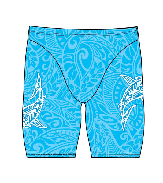 Male Jammer Swimsuit - Tattoo Shark