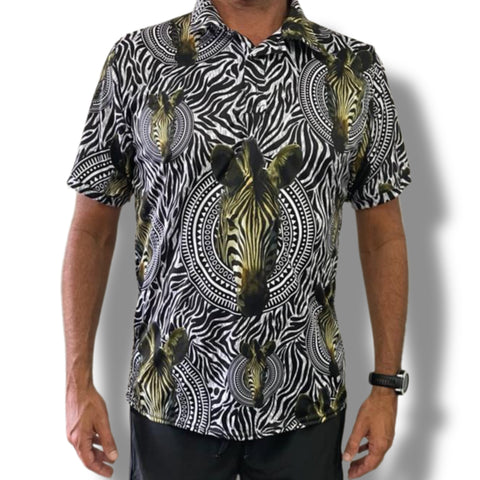 UTHOZULU - Zebra Golf Shirt