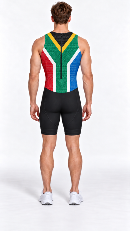 Men's Biathle Suit - South African Flag