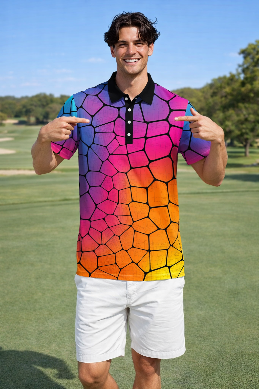 Stained glass Golf Shirt