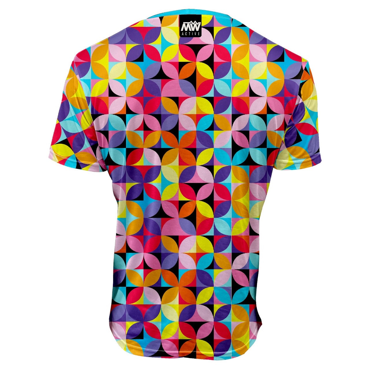 MW Active - Padel, Tennis, Run Dry Active T-Shirt - Geo petals