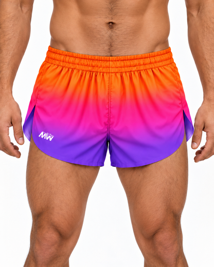 Men’s Phantom Laser-Cut Running Shorts – Chroma Collection – Heatwave