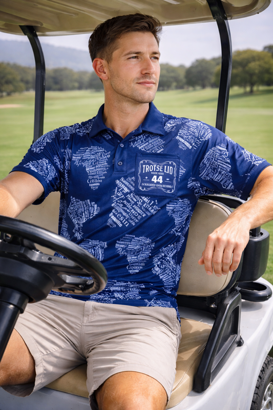 44 Afrika Royal Printed Golf Shirt