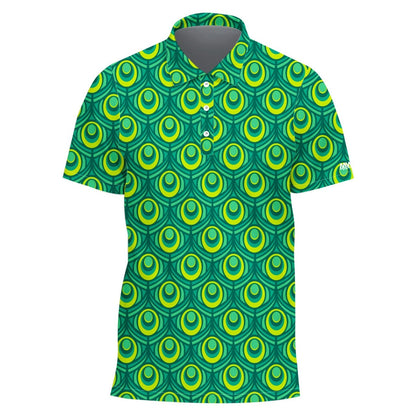Green Peacock Golf Shirt