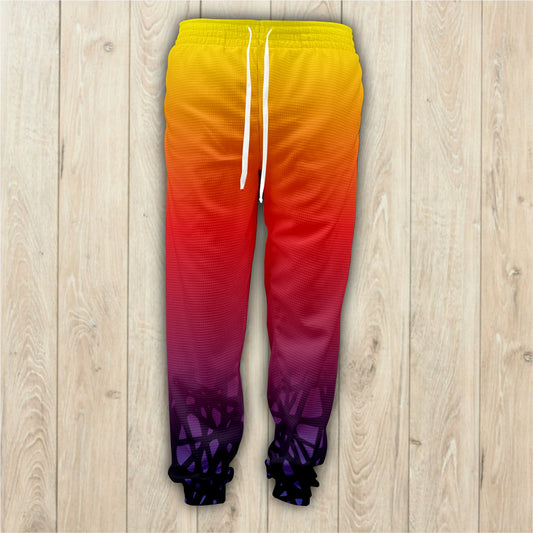 Neon Web  Unisex Waffle Sweatpants (2889)
