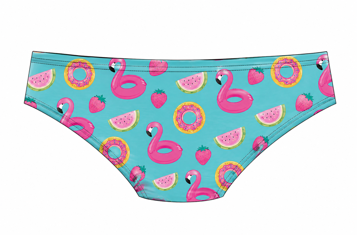 Men's Brief Swimsuit - Flamingo Strawberry