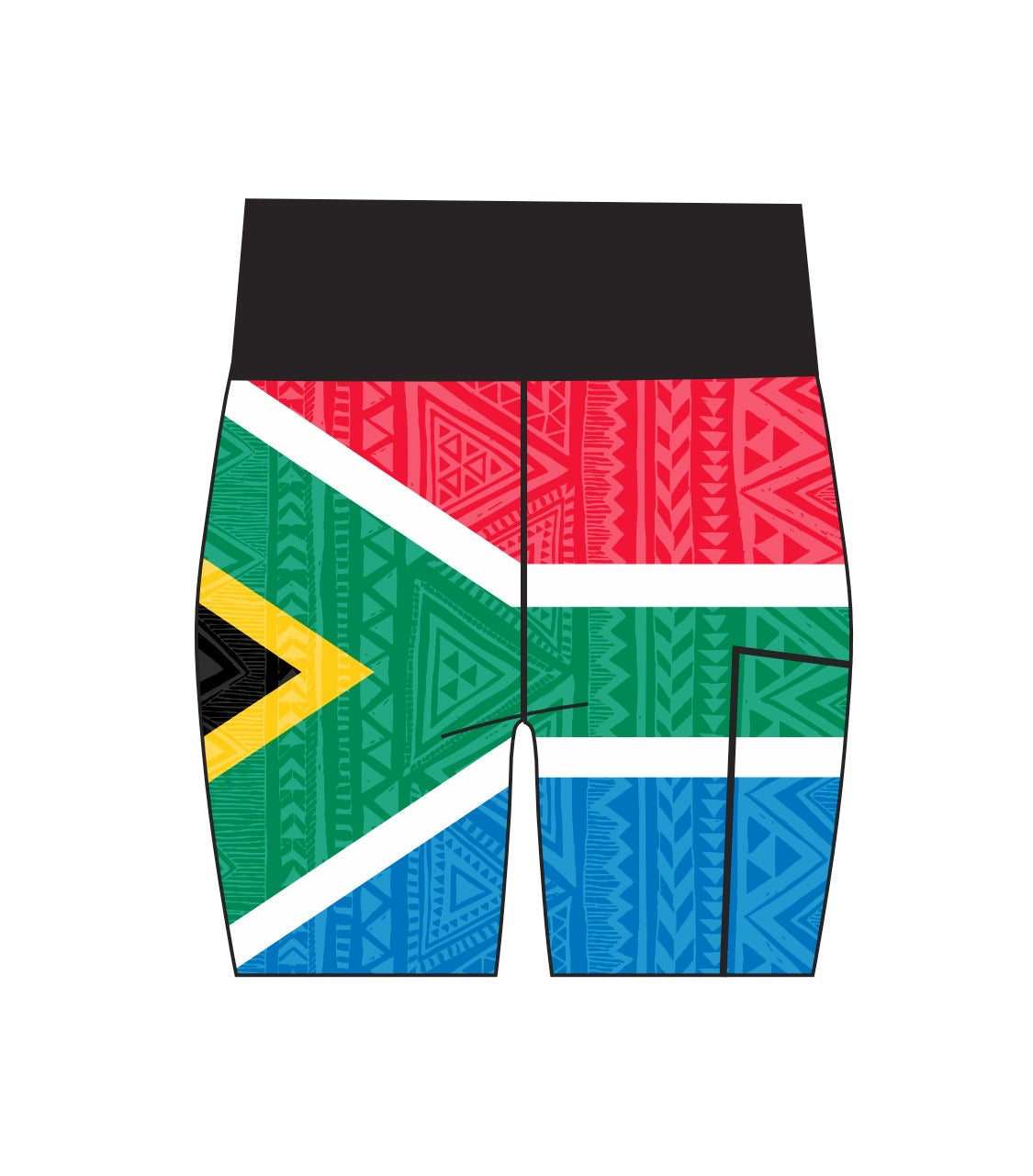 SA Flag Active Short Length Tights