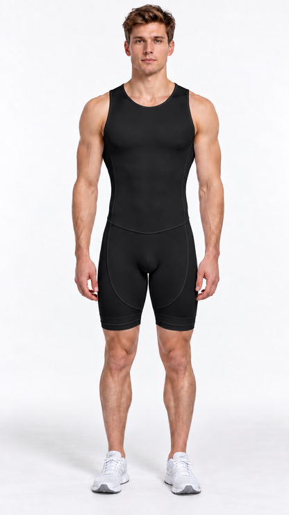 Men's Biathle Suit - Plain Black