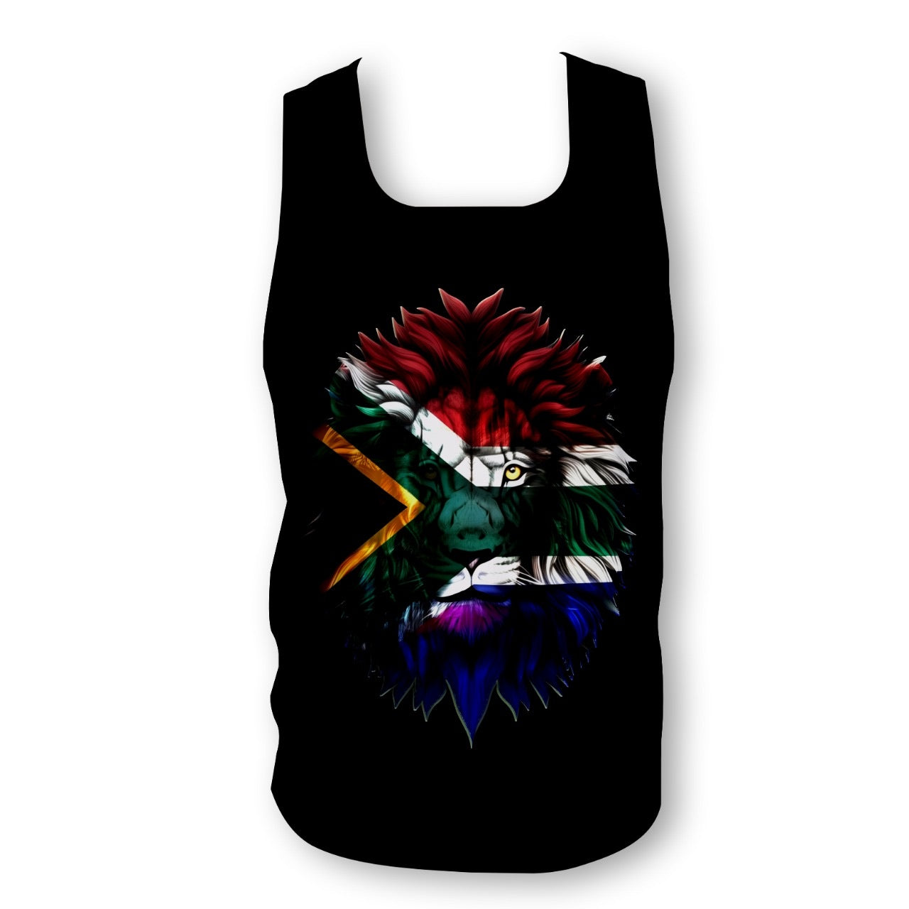 South African flag Lion - Men's Seamless Performance Running Vest
