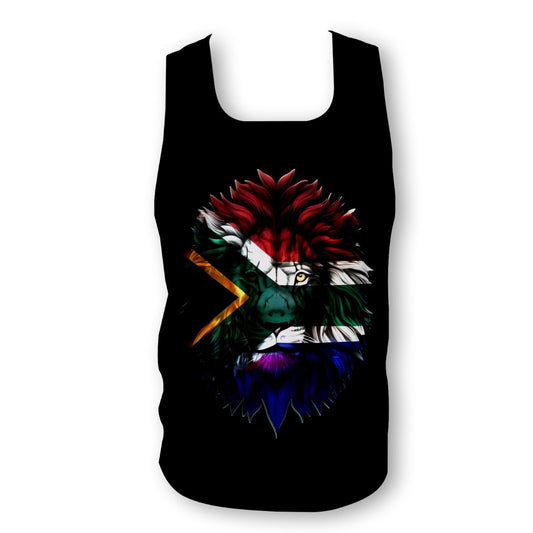 South African flag Lion - Men's Seamless Performance Running Vest
