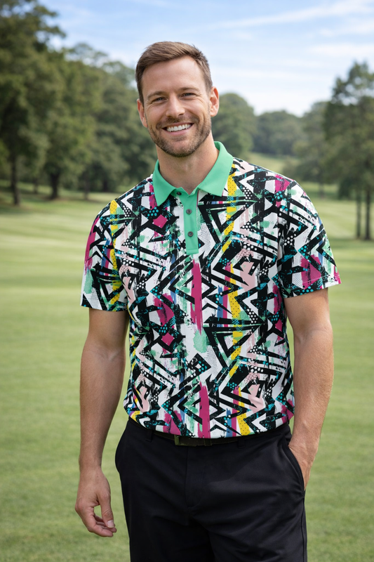 Ethnic Flash Golf Shirt