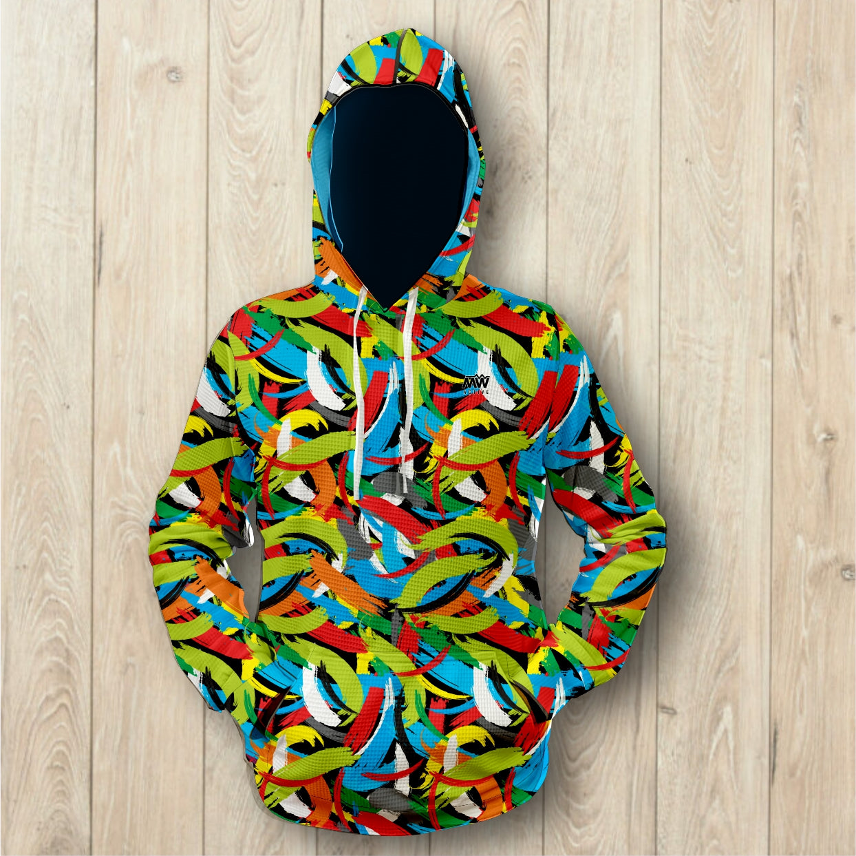 Brush Strokes - Unisex Waffle Hoodie