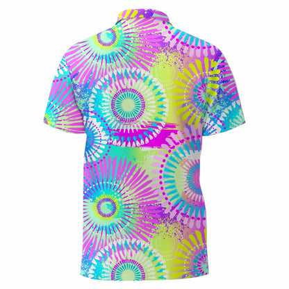 Pastel Tie dye Golf Shirt (3764)