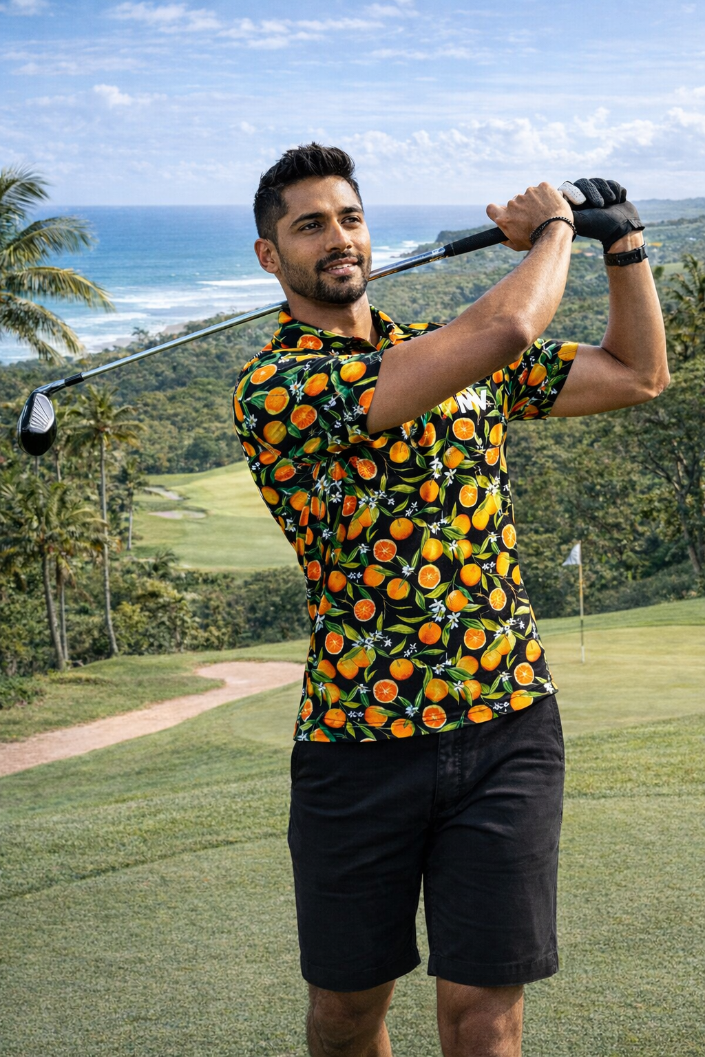 Citrus Bliss Technical Golf Shirt (3382)