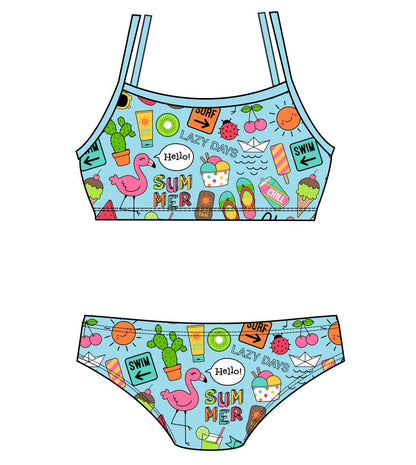 Female 2 piece training bikini  -  Aloha Holidays (3757)