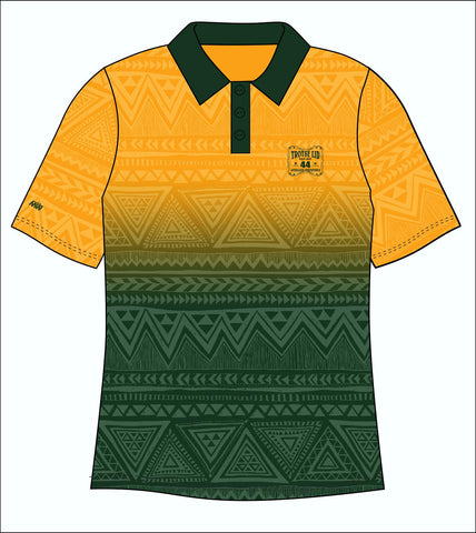 44 BOKKE Suid Afrika Beter Saam - Rugby Printed Golf Shirt(3547)