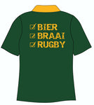 44 BOKKE Suid Afrika Bier Braai Rugby - Rugby Printed Golf Shirt