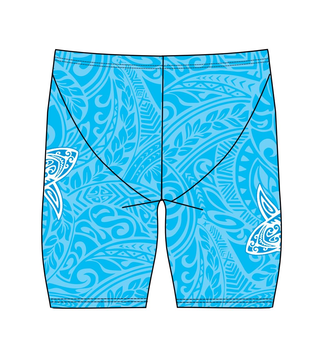 Male Jammer Swimsuit - Tattoo Shark