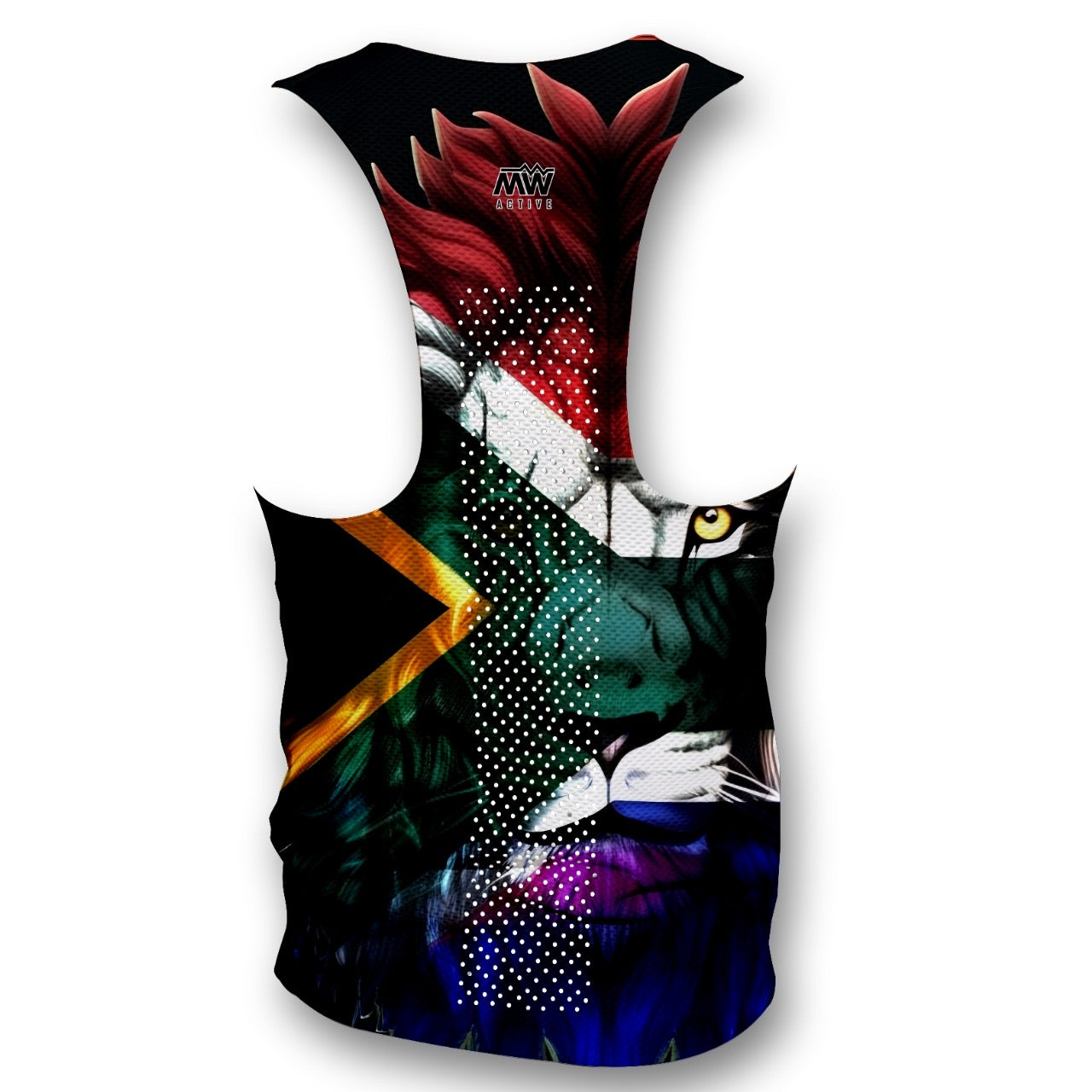 South African flag Lion - Men's Seamless Performance Running Vest