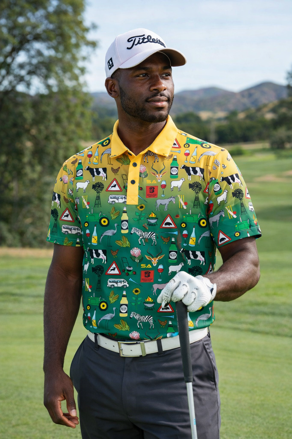 44 Klub Ikoniese Hemp - Groen en Goud