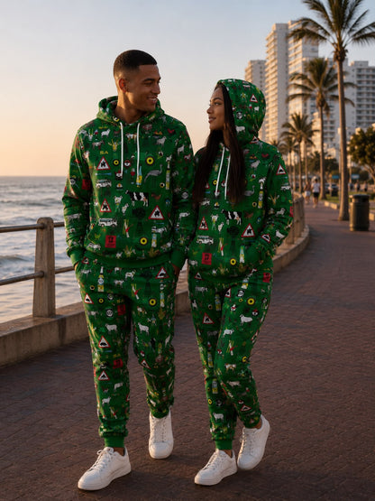 Iconic - Green & Gold - 44 Klub  Unisex Waffle Sweatpants