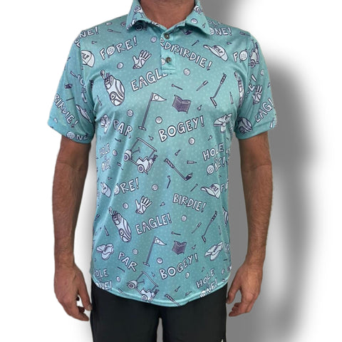 Eagle Bogey Birdie Golf Shirt (3608)