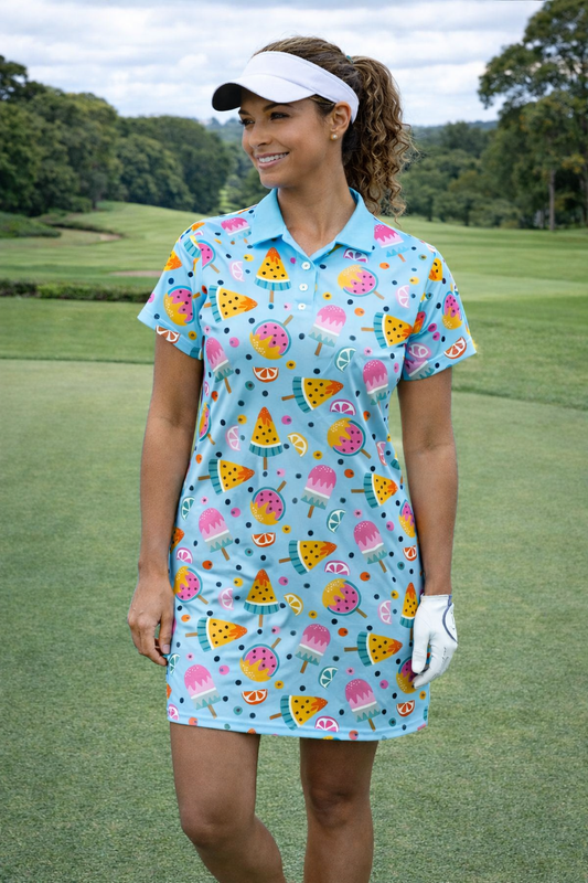Happy Holidays Ladies Golf Dress