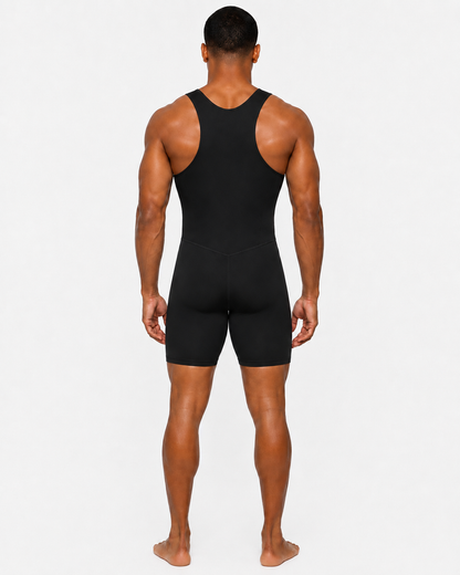 Men's Rowing Unisuit - South African Flag Cheetah Black