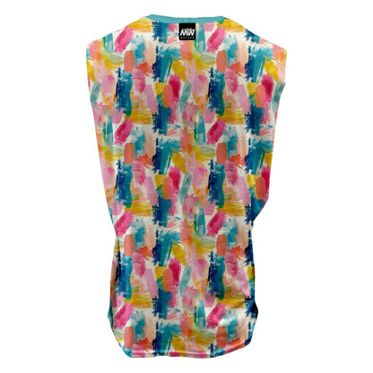 MW Active - Training, Dry Active Vest - Pastel Brush Strokes (3759)