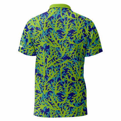 Green Coral Golf Shirt