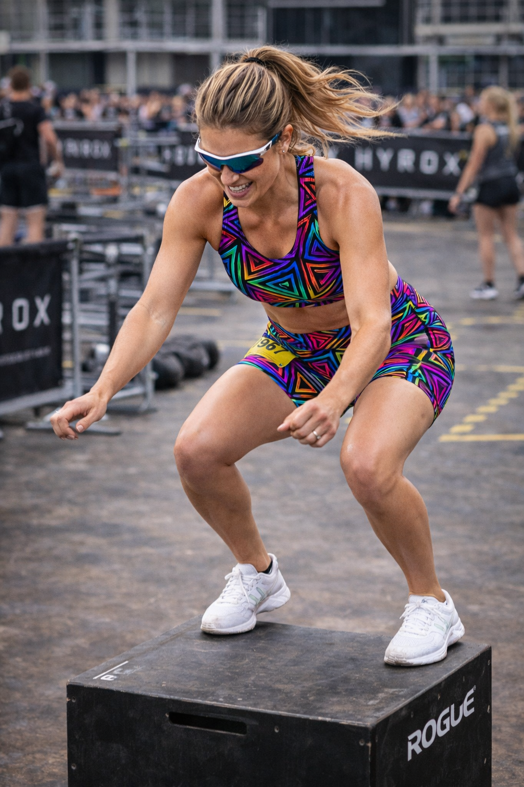 Blinding lights Female Active Short Length Tights (3421)