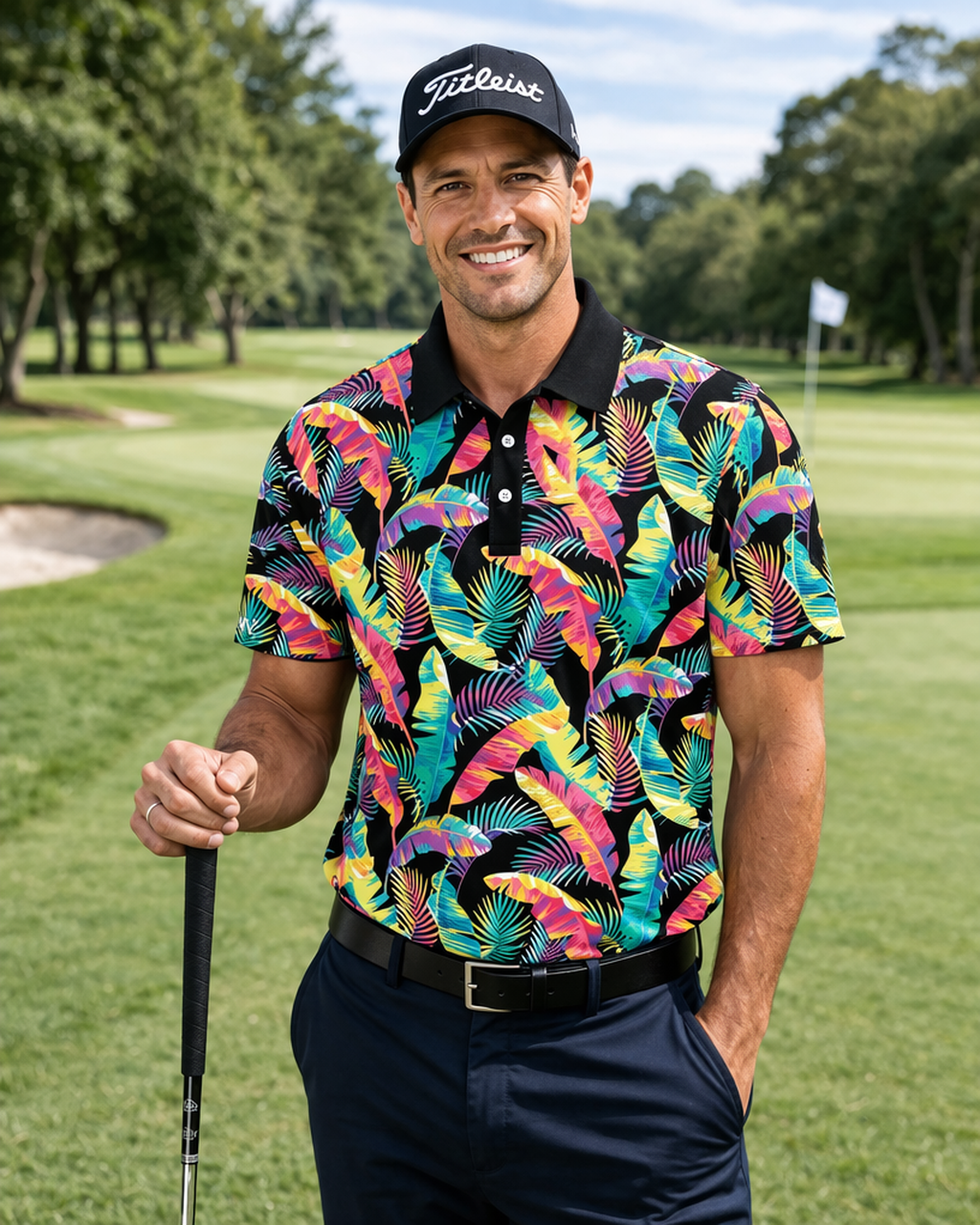 Flashy FoliageGolf Shirt