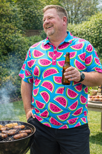 Blue Watermelons Golf Shirt (2953)