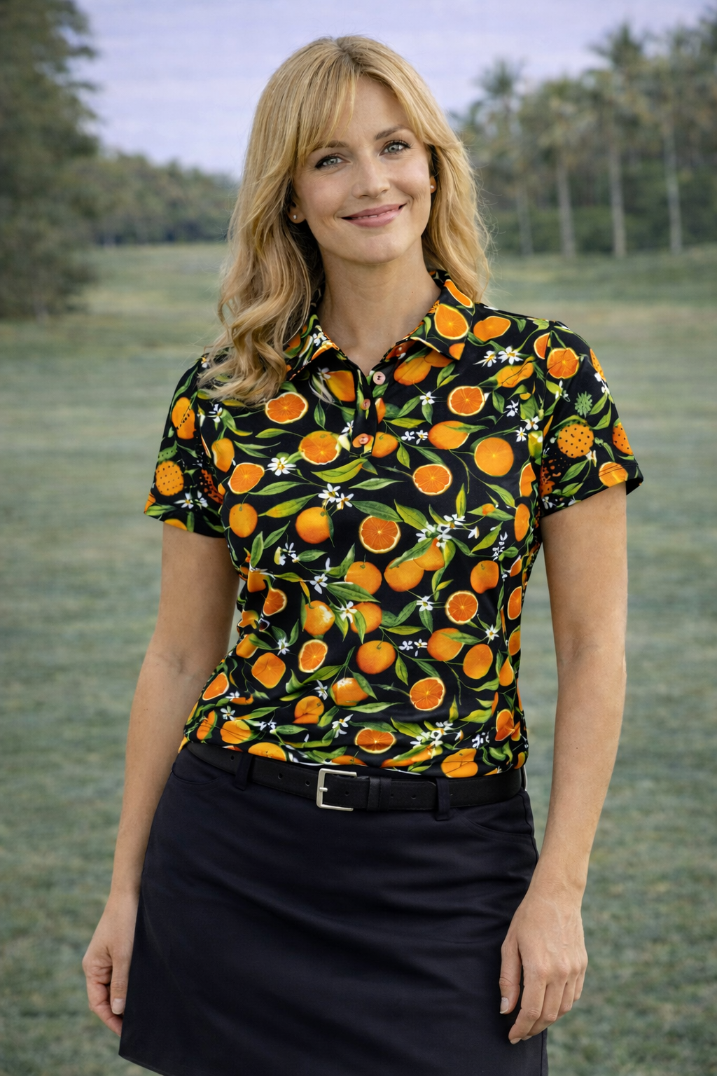 Citrus Bliss Ladies Technical Golf Shirt (3383)