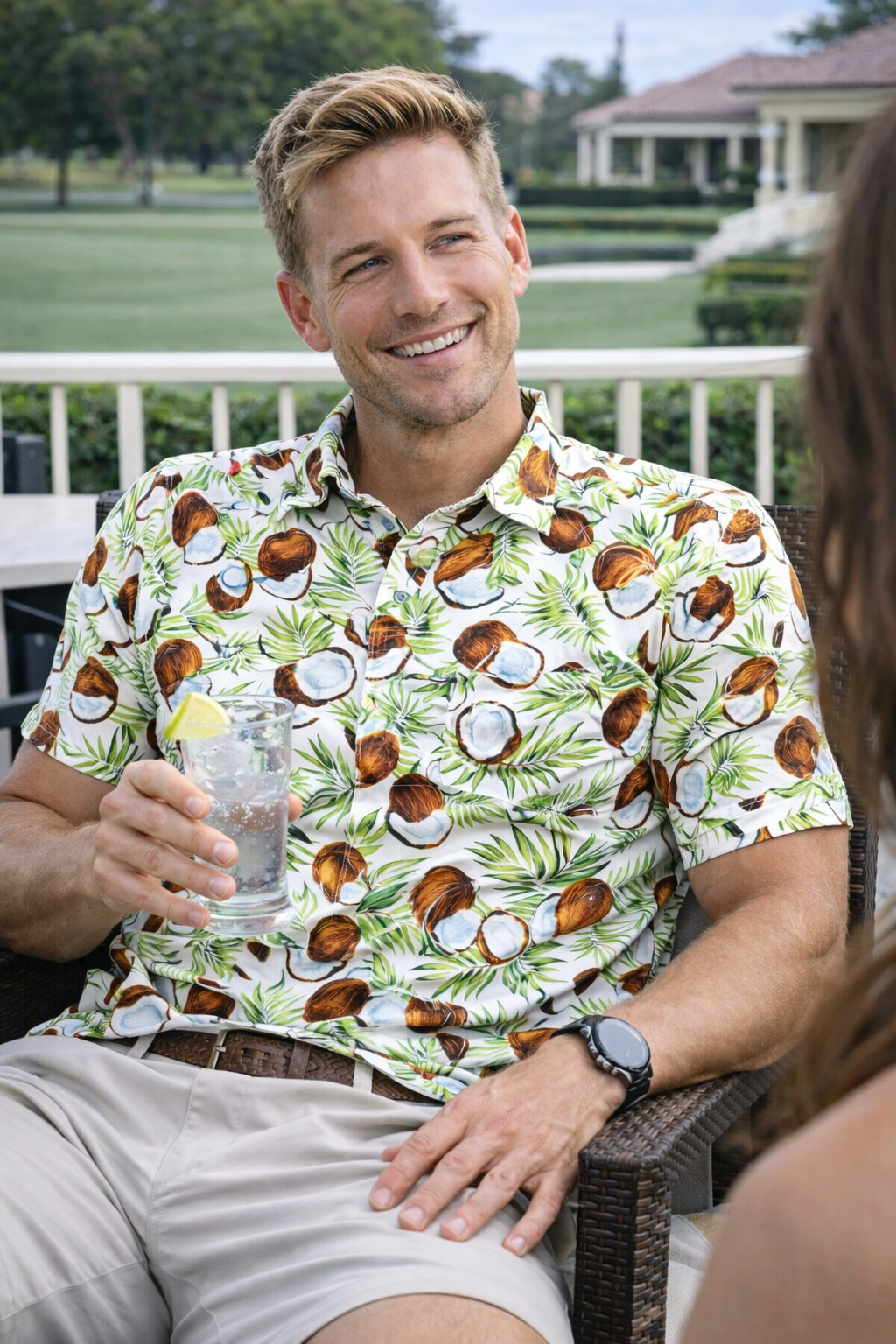 Coco White Technical Golf Shirt (3509)