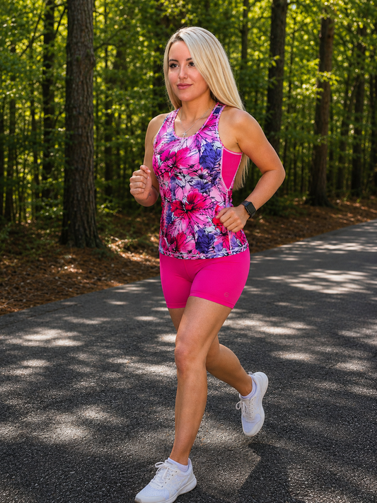 Alpha & Omega Floral Faith Run Vest